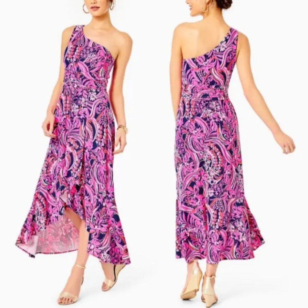 Lilly Pulitzer Monico one shoulder dress